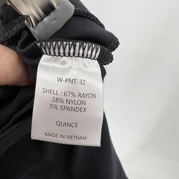 Quince Black Ponte Pants - Straight Leg - 4-Pocket - L Regular - 30" - NWT - Picture 3 of 5